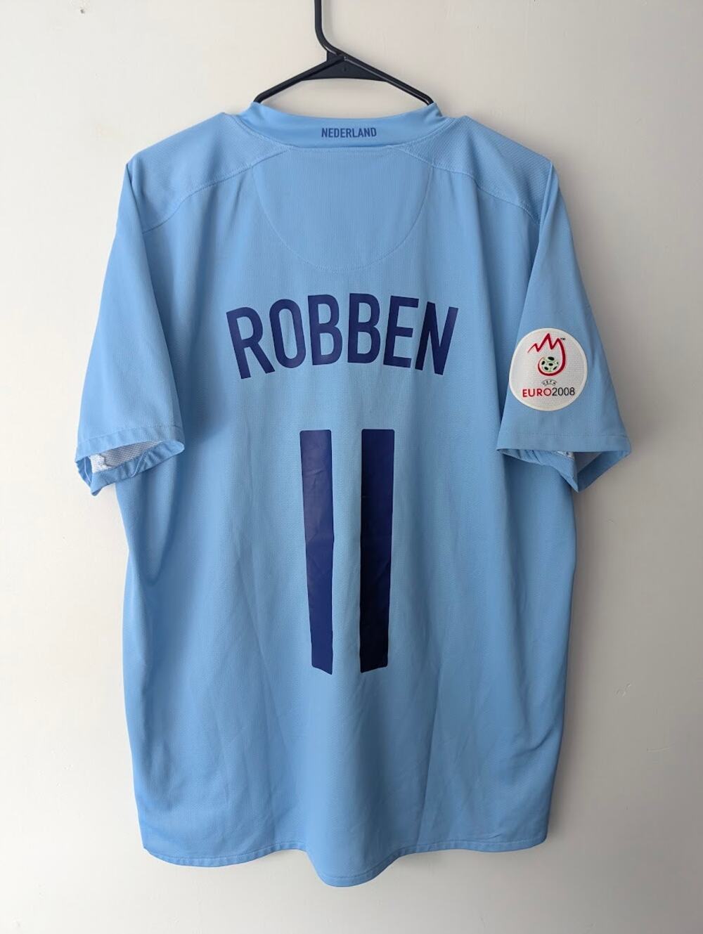 Netherlands 2008 Robben Jersey Large Nike Euro 2008 Patched Rare